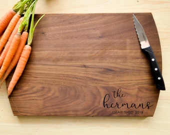 Custom Cutting Board - Engraved Cutting Board, Personalized Cutting Board, Wedding Gift, Housewarming Gift, Anniversary Gift, Mother's Day