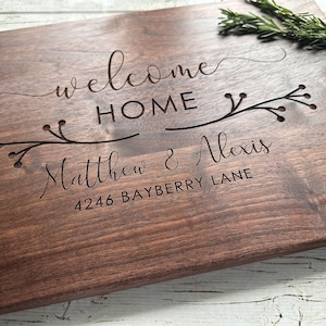 Real Estate Closing Gift, Housewarming Gift, New Home Gift, Personalized Cutting Board, Wood Cutting Board, Logo Advertising image 2