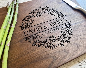 Personalized Cutting Board - Engraved Cutting Board, Custom Cutting Board, Wedding Gift, Housewarming Gift, Anniversary Gift, Engagement