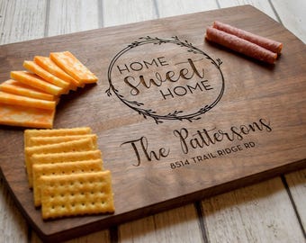 Personalized Wood Cutting Board, Real Estate Closing Gift
