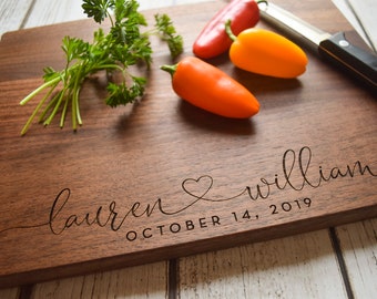 Wedding Gifts, Engraved Cutting Board, Engagement Gift, Gift for Couple, Personalized Wedding Gift, Personalized Cutting Board, Unique Gift