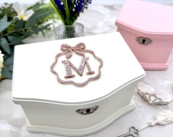 Personalized Jewelry Box for Girls | Custom Wood Jewelry Organizer