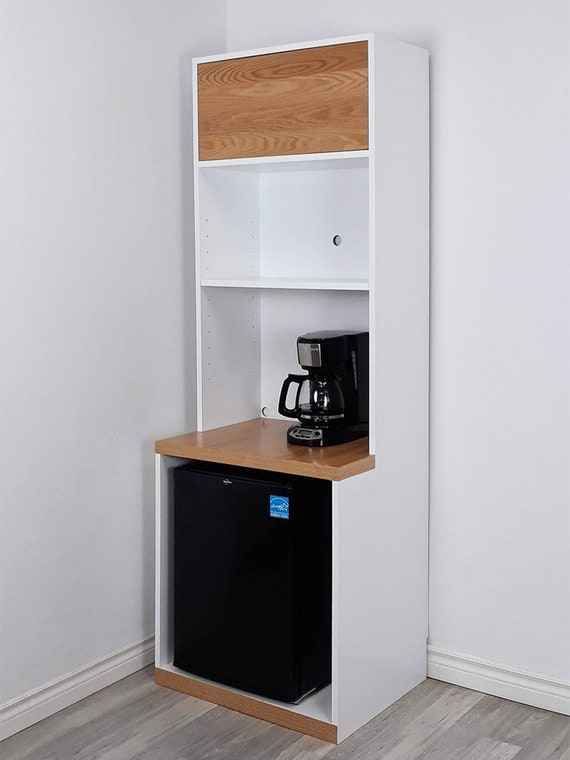Multi Functional Cupboard Mini Fridge Microwave Cabinet Etsy
