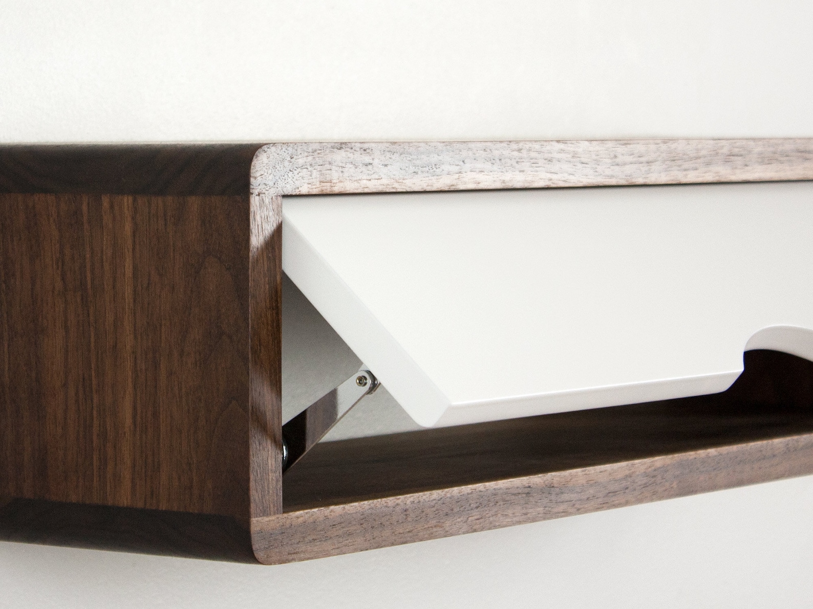 Natural Minimalist Design Floating Shelf With Door Etsy