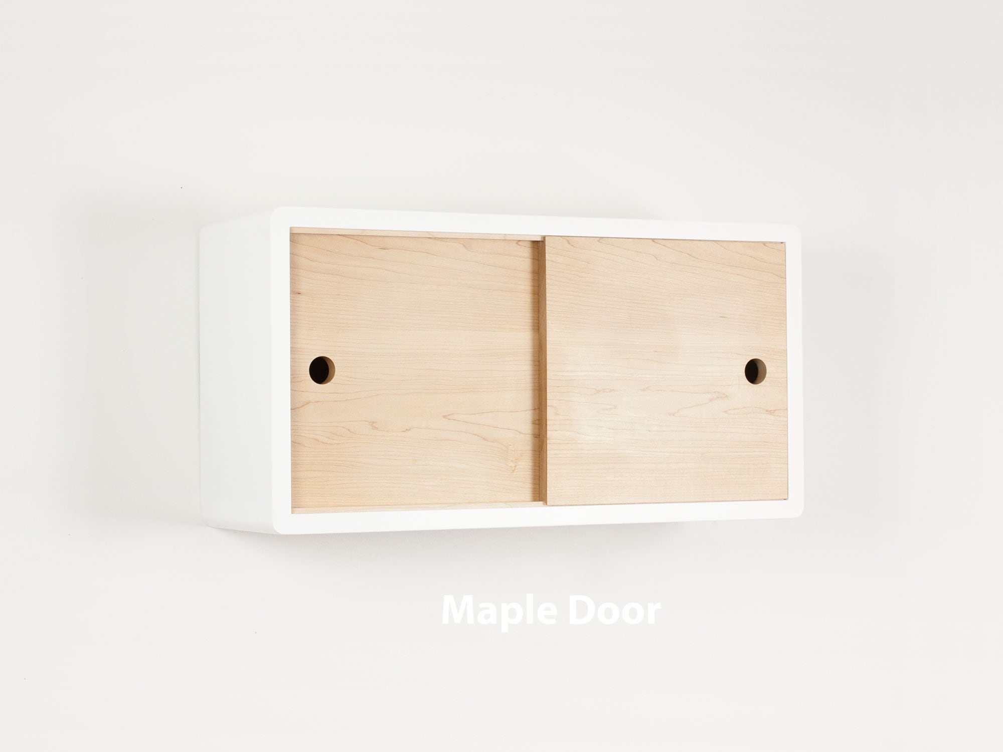 Minimalist Floating Shelf With Sliding Door Modern Wall Etsy Canada