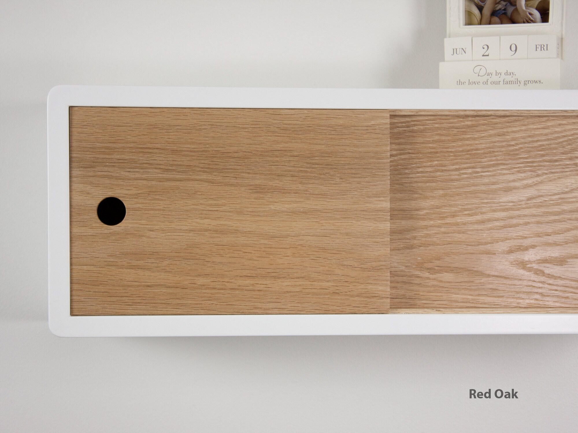 Midcentury Modern Floating Shelf Sliding Door Retro Style Etsy Canada