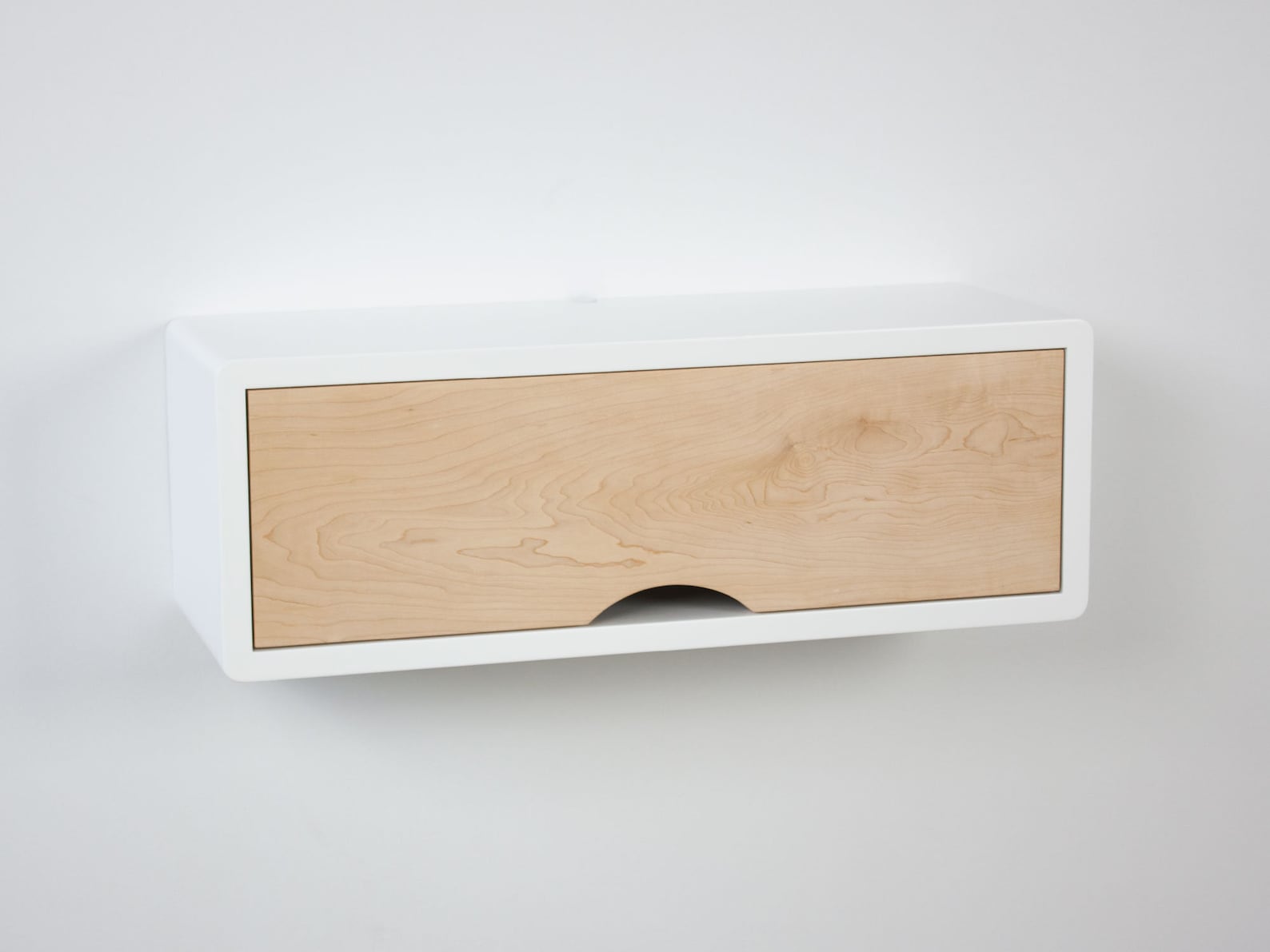 Mid Century Modern Floating Shelf With Door Floating Etsy Canada