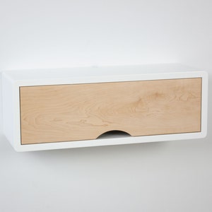 Mid Century moderne schwimmende Regal mit Tür schwimmende | Etsy