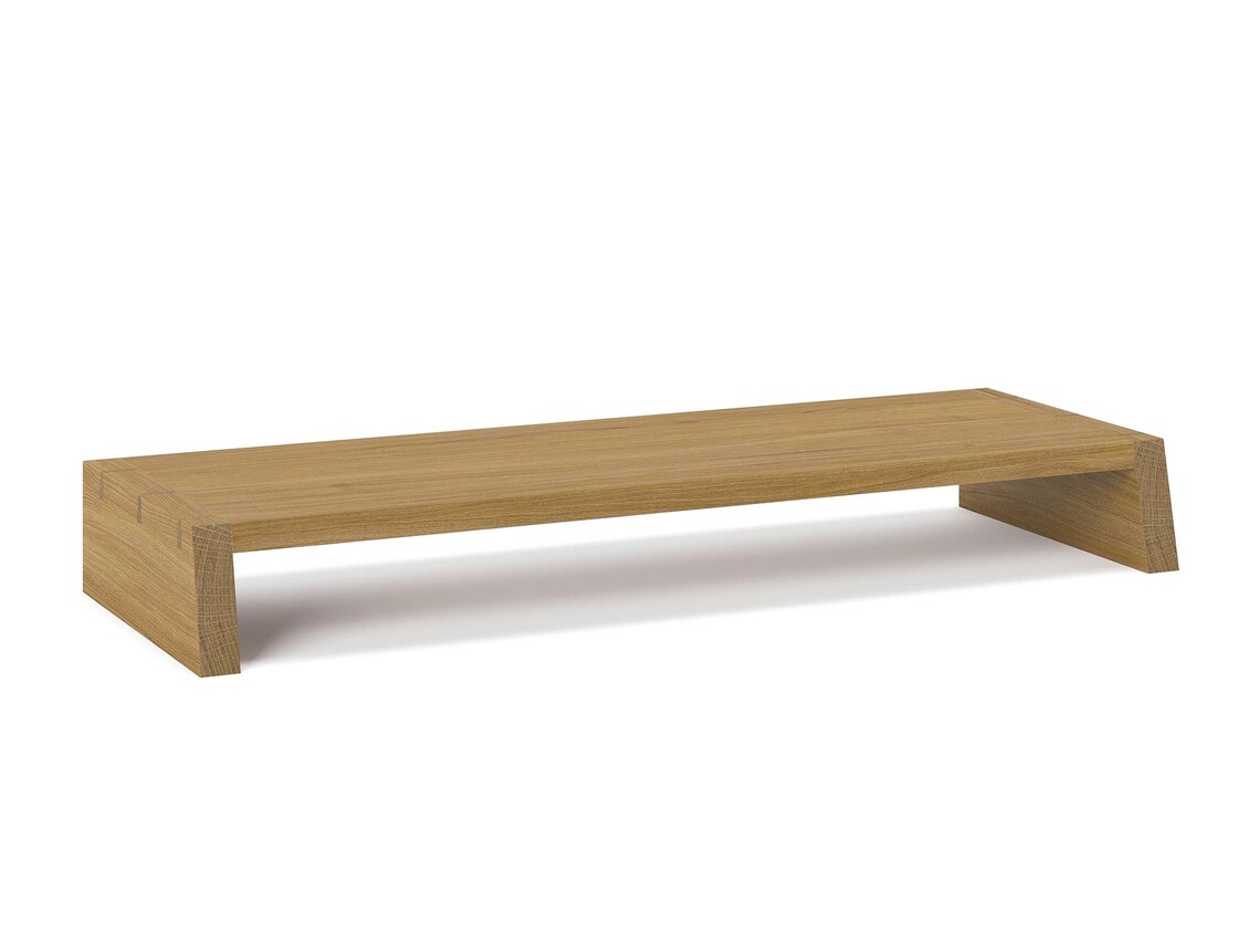 Solid Hardwood Computer Monitor Riser Stand, Laptop Stand - Etsy
