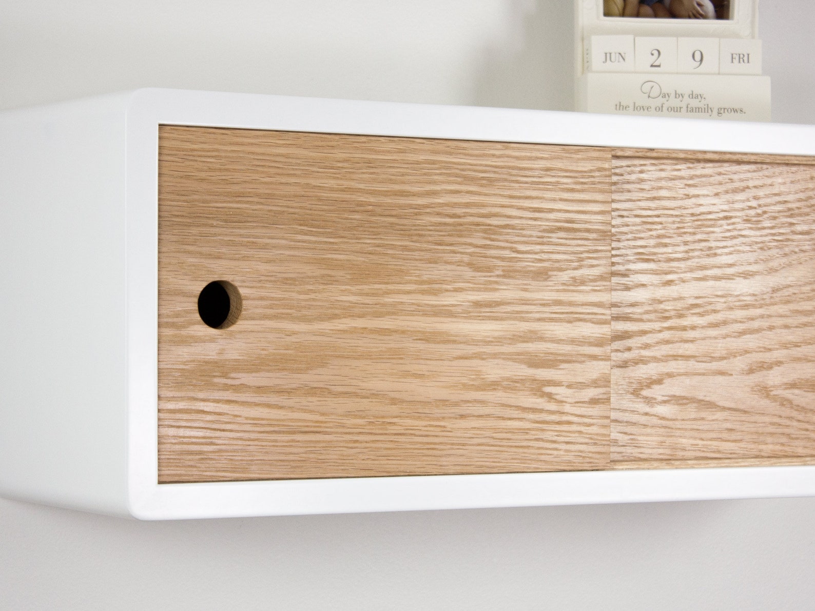 Midcentury Modern Floating Shelf Sliding Door, Retro Style Floating Etsy