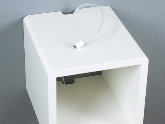 Mini Cubby Floating Nightstand Small Wall Mount Bedside Table