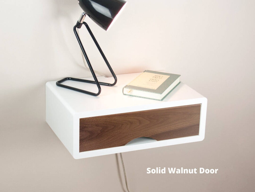 Denali Floating Nightstand Shelf Wall Mount Bedside Table Etsy
