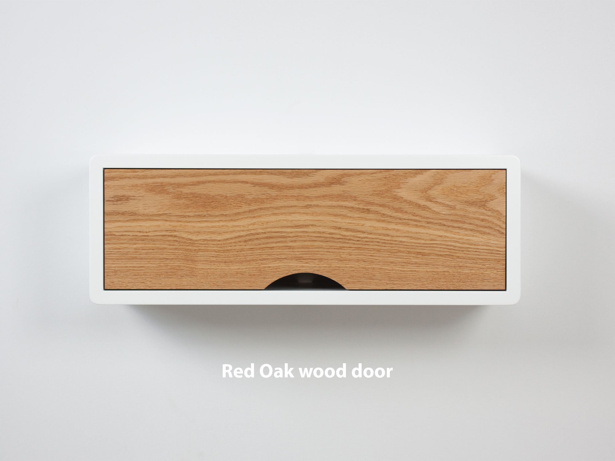 Mid Century Modern Floating Shelf With Door Floating Etsy Canada