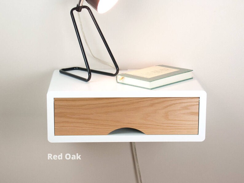 Denali Floating Nightstand Shelf Wall Mount Bedside Table Etsy
