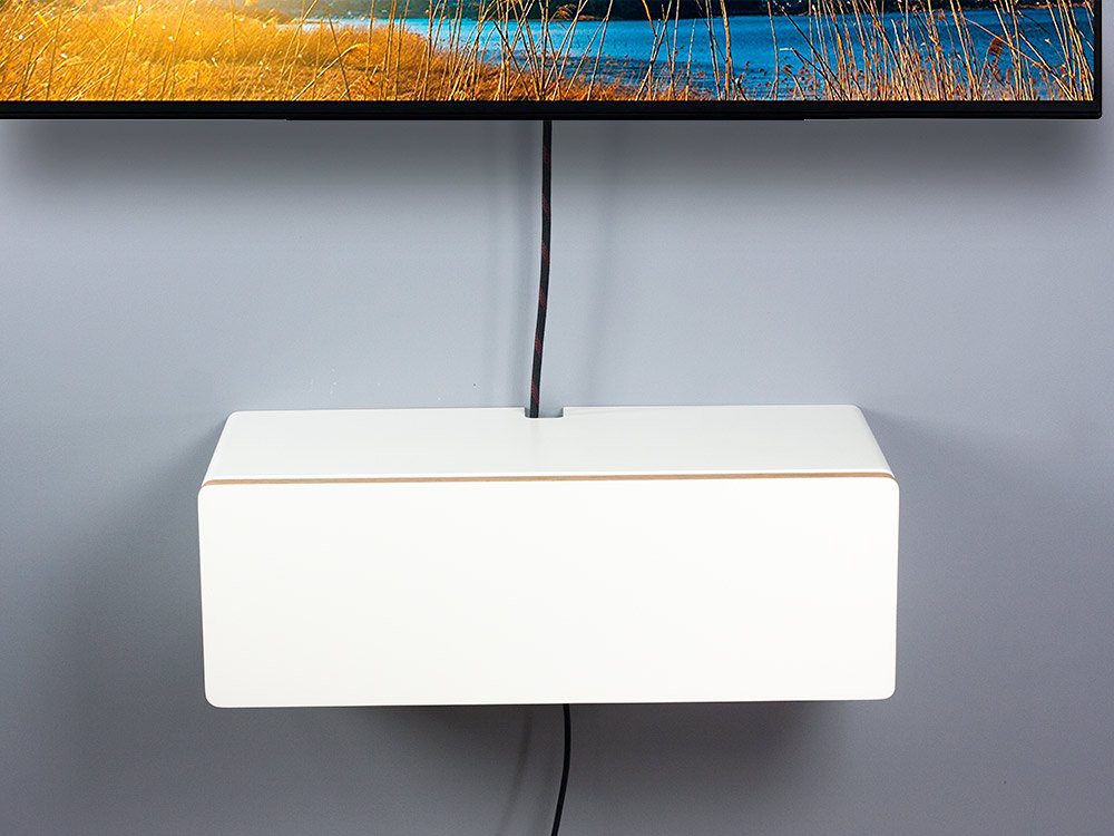 Small wall 2024 mounted tv stand