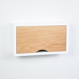 Mini Floating Cabinet, Lacquer Coating High End Finish Small Wall Mount Storage Cabinet Shelf, Bathroom Cabinet, Entryway Cabinet