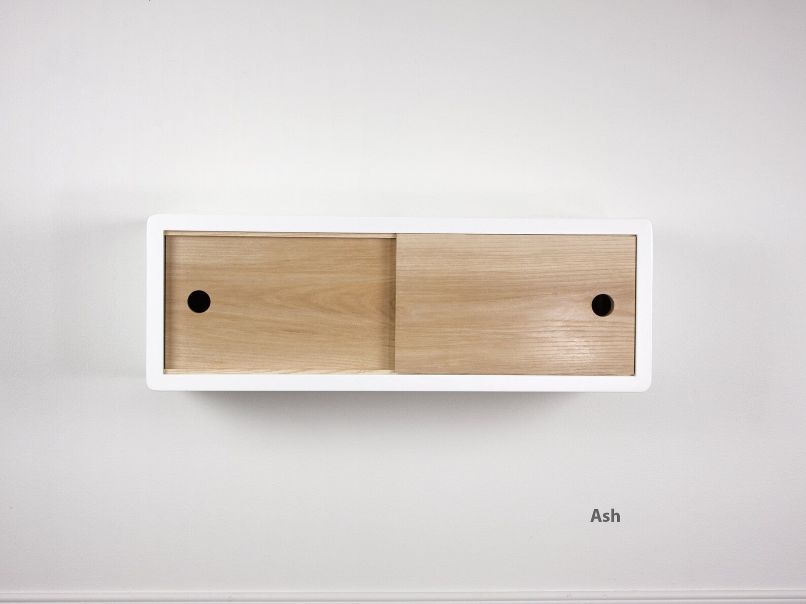 Midcentury Modern Floating Shelf Sliding Door Retro Style Etsy