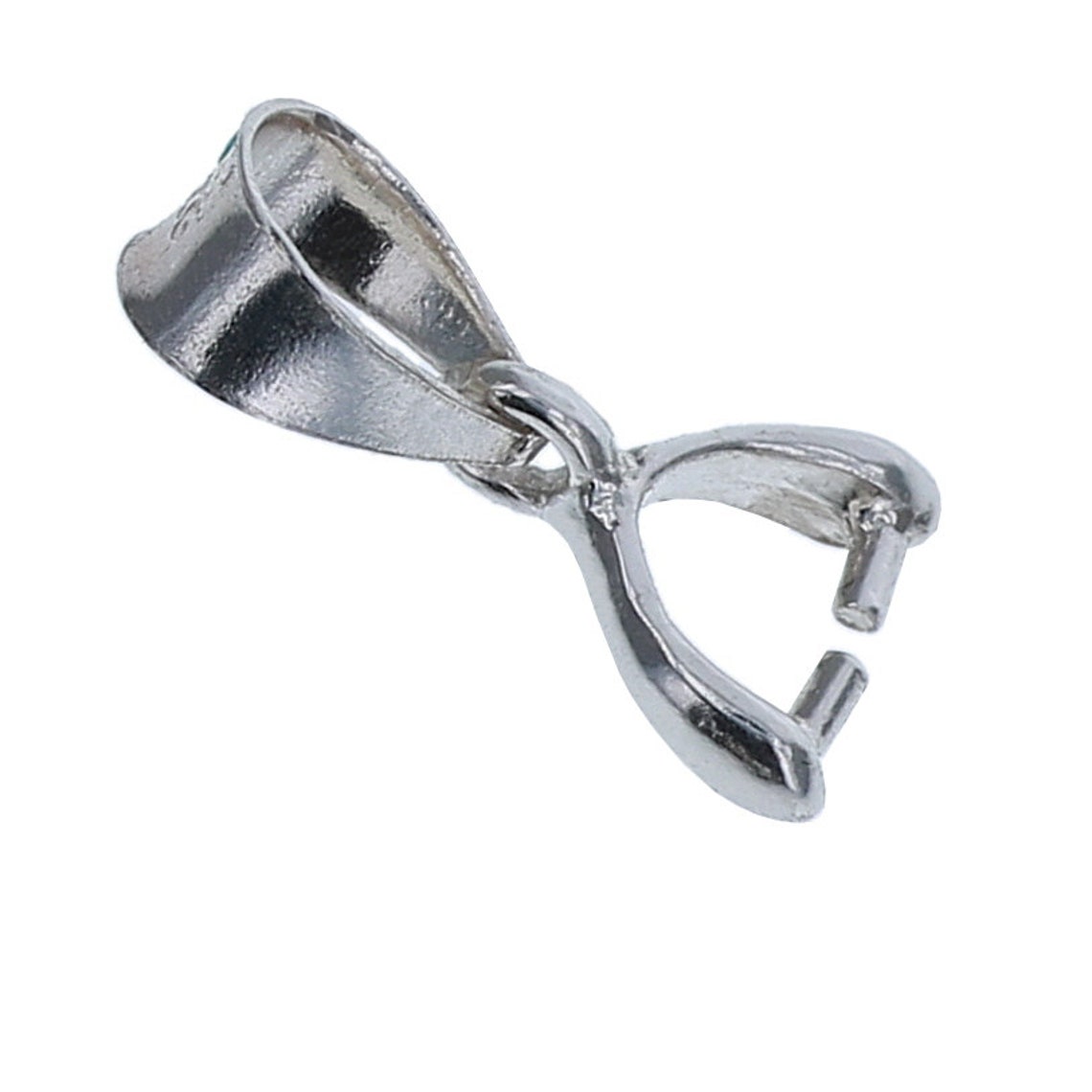 Sterling Silver 12mm Pendant Pinch Bail by the Olivia Etsy