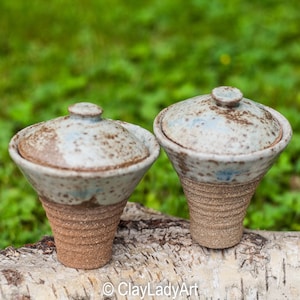 2 ceramic mugs, tea bowls with lids, set of two ceramic cups, gift for tea lovers, wood fired ceramic cups, matcha chawan, wabi sabi 10