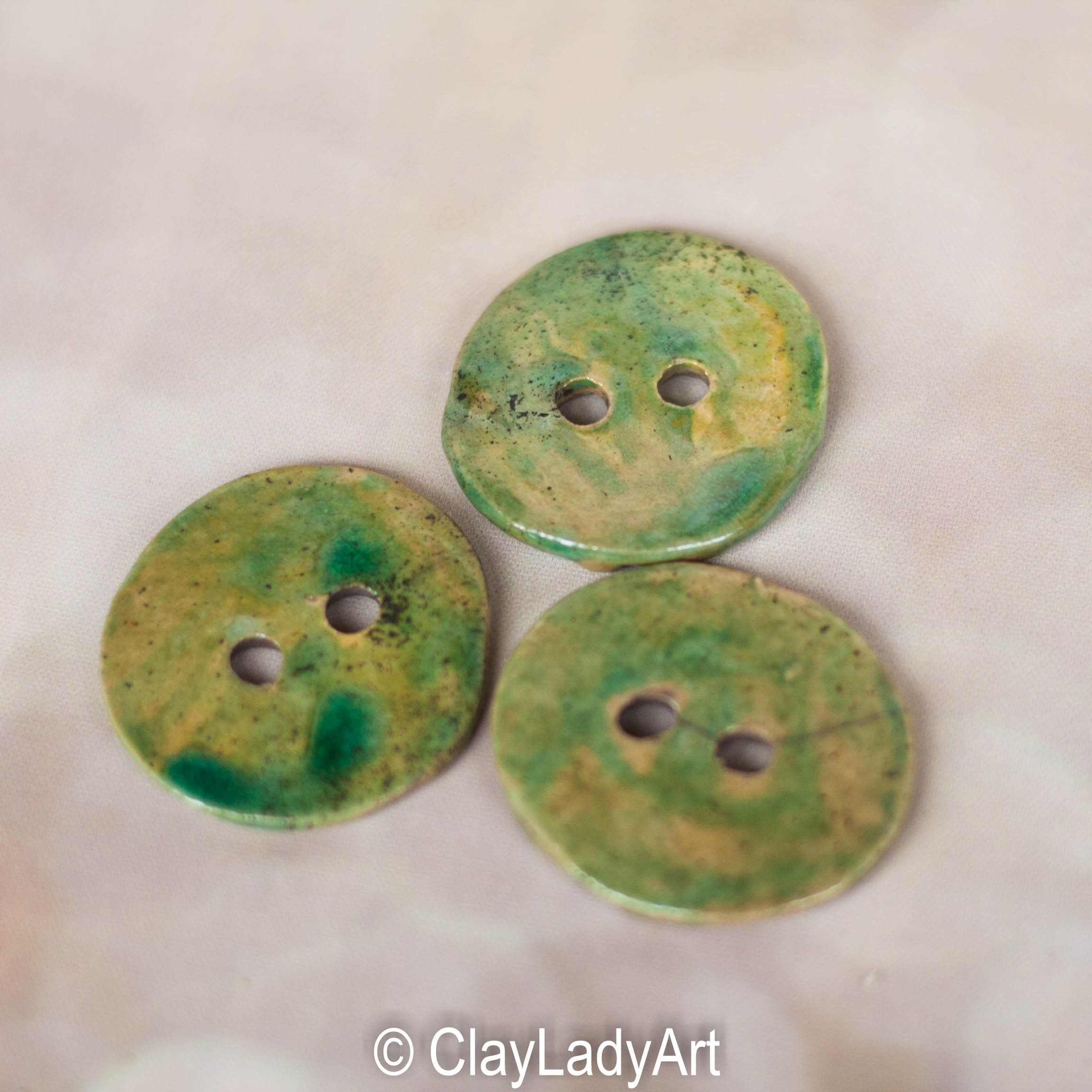3 Raku Ceramic Buttons Raku Ceramics Raku Buttons Sewing Etsy