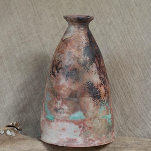 Bottiglia in ceramica, bottiglia minuscola, vaso in ceramica, arredamento per la casa, arredamento da tavola, vaso unico per fiori secchi, contenitore per fiori in ceramica, barattolo decorativo in ceramica, 828c