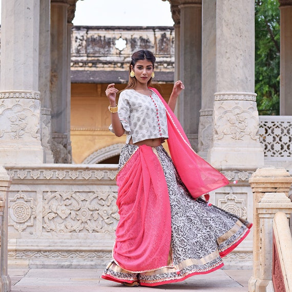 ethnic skirt and top set