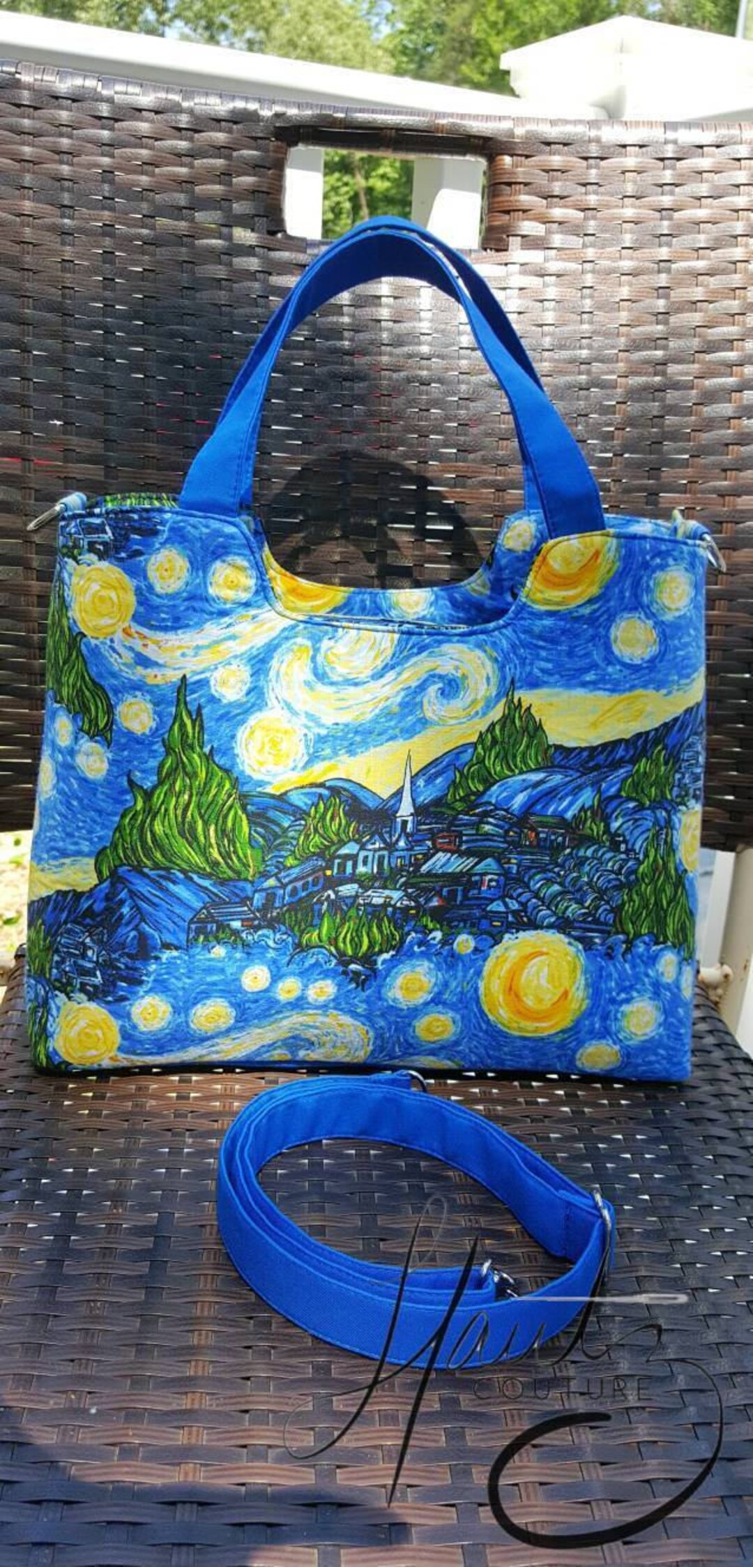 Starry Night Handbag Van Gogh Purse Art Handbag Artist Etsy