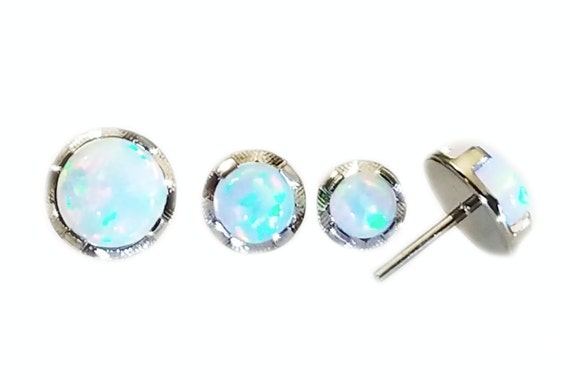16g 1 X grado médico Titanio Labret Stud superior de Bola de Cristal Gema 1.2mm