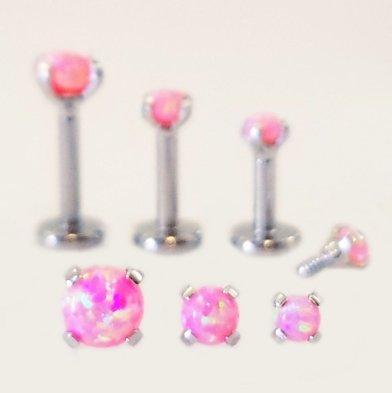 Rose-Tone 316L Surgical Steel Simulated Green Opal 5 Stone Ear Jacket Earrings Choose Your Style /& Gauge
