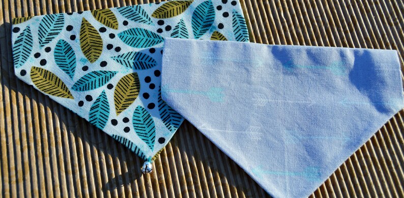 arrow cat bandanas 2 reversible slip over collar cat bandanas nature cat bandana bandana for cat 2 Birds of a feather cat bandanas