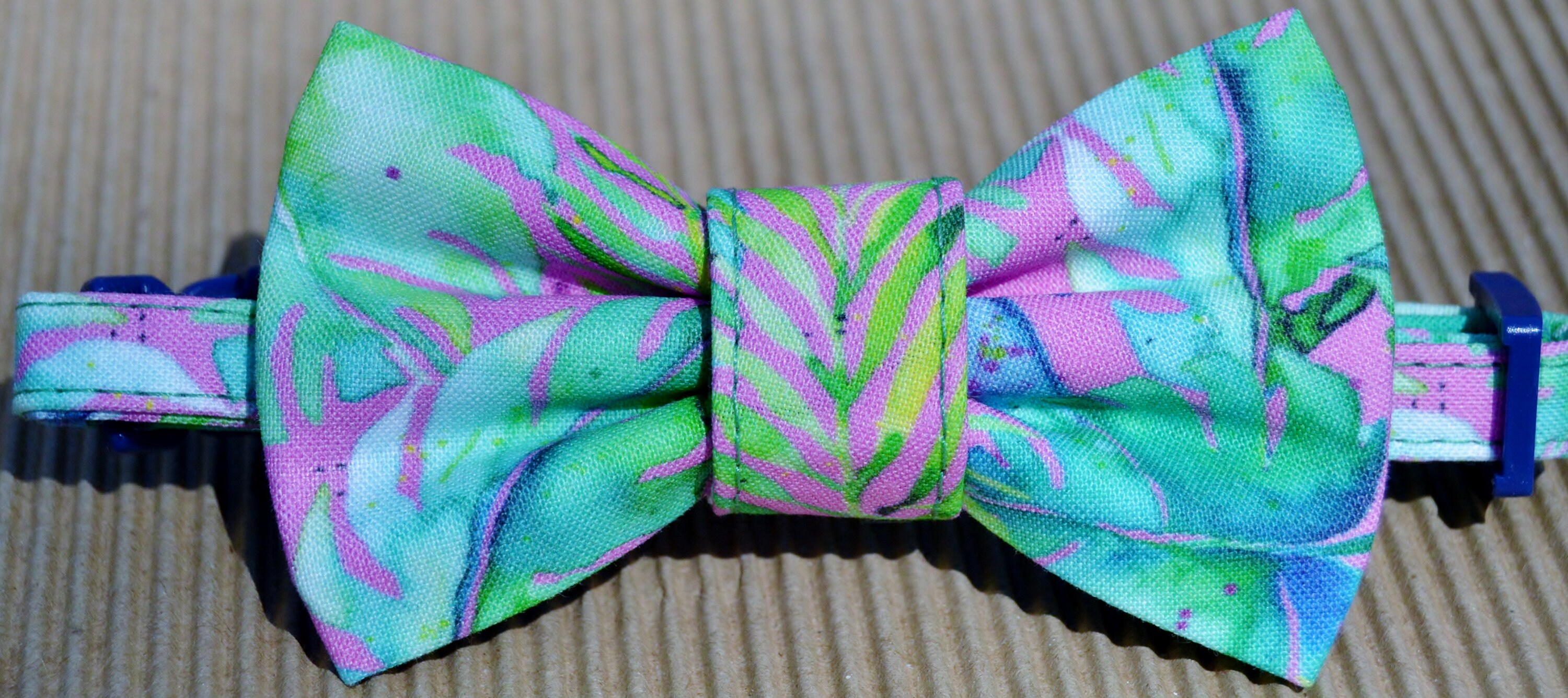Tropical Cat Bow Tie Hawaiian Cat Collar Tropical Summer Cat Etsy