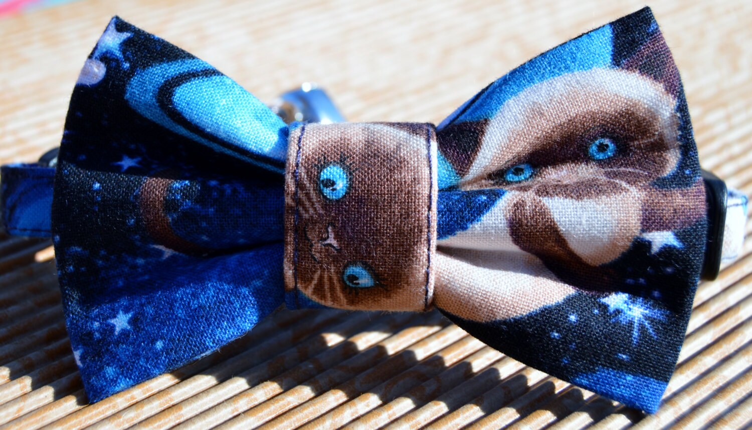 Cats in Space Bow Tie Collar for Cat Cat Collar Cat Bow Tie Etsy
