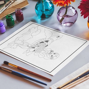 16 Mermaid Colouring Pages, Printable Mermaid Colouring Pages for all ages of Boys Girls and Teens Mermaid Ocean Crafts Activity | Arts