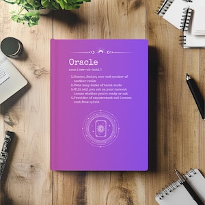 Orakel Definition Journal - Hardcover Journal Matte für Tarot Leser, Psychisches Notizbuch, Wahrsage Geschenk, Journaling Werkzeug, Schreibjournal,