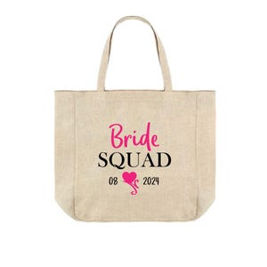 Bolsa de tela personalizada para despedida de soltera