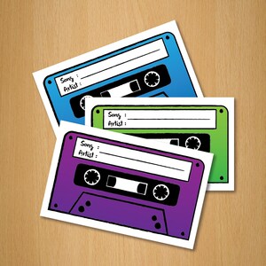 Wedding / Party Song Music Request Card - Download Printable Version