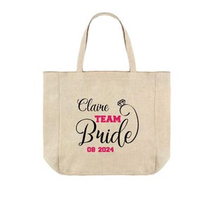 5 x gepersonaliseerde bruidsploeg - Hen Do - draagtas