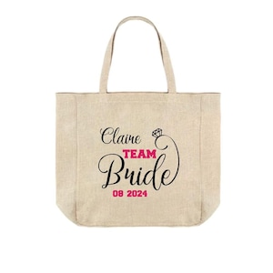 Bolsa de tela personalizada para despedida de soltera
