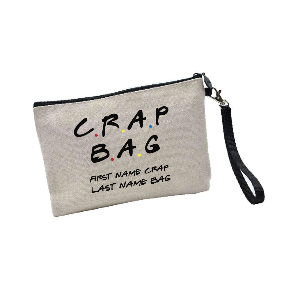 Friends Show 'Crap Bag' Canvas-Tasche & Kosmetiktasche – Geschenk-Set Für Fans