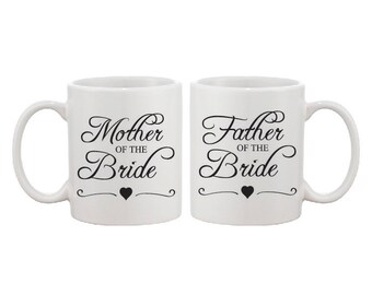 Moeder en Vader van de Bruid - Gepersonaliseerde Mug Gift Set - Bruidsfeest Geschenken -