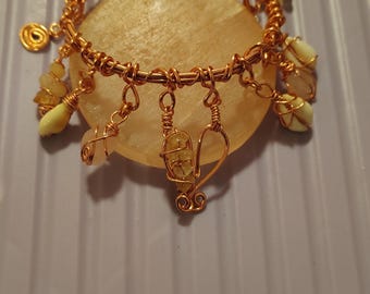 Custom Copper Charm Bracelet