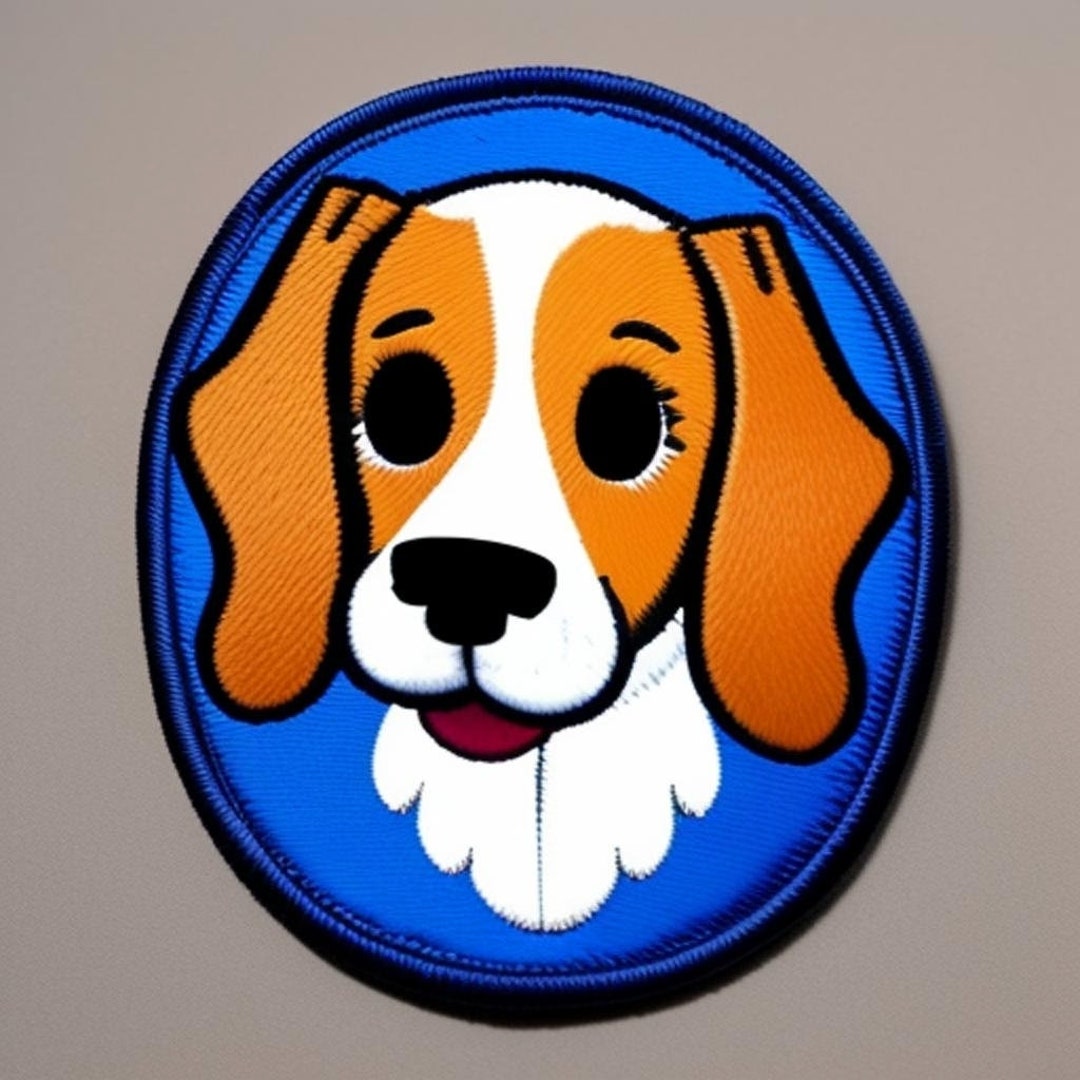 Cute Dog Patch. Special Patch. Iron On Sew On Velcro Etsy