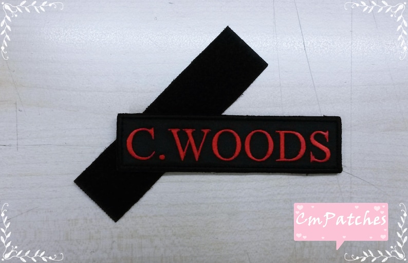 Sew on patches Embroidered Name Patches Iron on Hook and loop Name Patches Custom Name Patches Endless customization options.