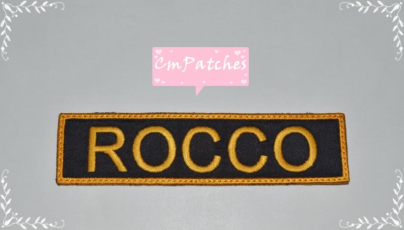 Custom Name Patches Hook and loop Endless customization options. Embroidered Name Patches Sew on patches Name Patches Iron on