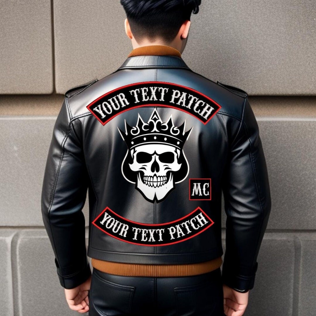 Custom MC Rocker Patches 4 Pack Custom Embroidered Patches Etsy