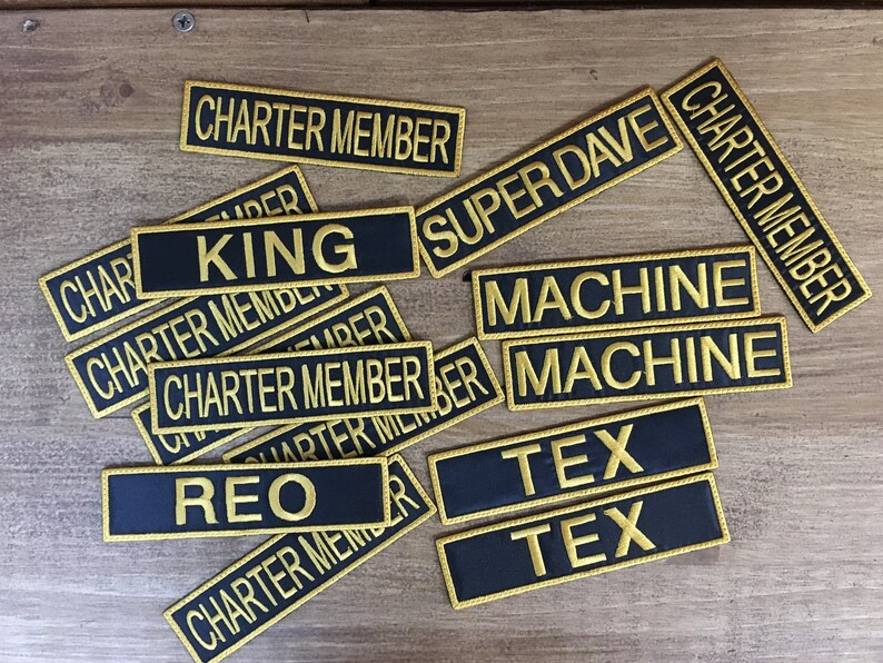 Custom Name Patches Hook and loop Endless customization options. Embroidered Name Patches Sew on patches Name Patches Iron on