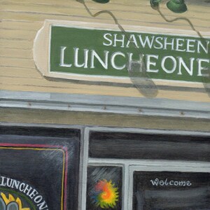 Shawsheen Luncheonette Limited Edition Giclee of Diner Painting, Fine Art Print by Debbie Shirley