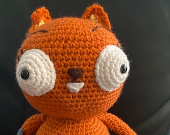 PDF Crochet Orange Squirrel Doll pattern kiff