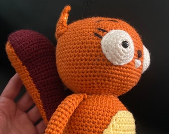 Crochet Pattern Kiff Fan Art Orange Squirrel Doll Pattern: Kiff Amigurumi (PDF Pattern)Video By K.Bella Jolie