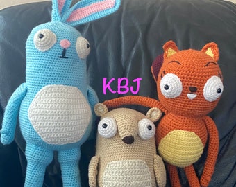 Crochet Patterns: Kiff, Barry, Trevor - Fan Art (PDF Pattern) By K.Bella Jolie Video